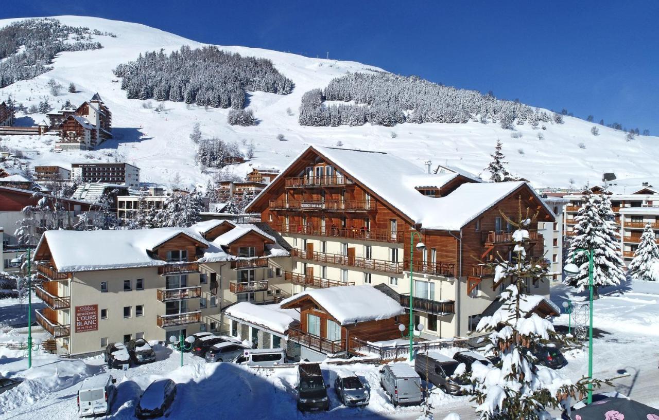 Residence Odalys L'Ours Blanc Les Deux Alpes Bagian luar foto
